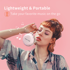 Rosa Pink Portable Mini IPX7 Waterproof Wireless <b>Speaker</b> with Built-in Microphone and Battery for Outdoor Use - Product Image 2