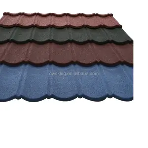 Çeşitli renklerde çin sentetik taş kaplanmış Metal çatı levhalar beton çatı kiremitleri yapı malzemesi çatı ing