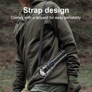 Beyaz Lazer güç Long uzun menzilli LED şarj edilebilir alüminyum zumlanabilir taktik spot el feneri - Product Image 6