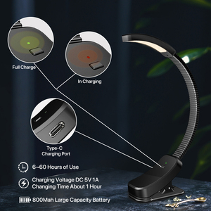 Lámpara de libro de 2W y 3 colores, luz nocturna para dormitorio, mesita de noche, ayuda para dormir, lámpara de mesa, regalo de cumpleaños cálido, lámpara de libro <span class=keywords><strong>LED</strong></span> - Product Image 6