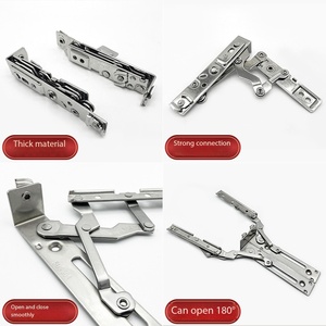 Cerniera Invisibile in Acciaio Inox 304 <span class=keywords><strong>per</strong></span> <span class=keywords><strong>Finestre</strong></span>, Supporto Scorrevole a Quattro Barre, Cerniera a 180 Gradi <span class=keywords><strong>per</strong></span> <span class=keywords><strong>Finestre</strong></span> a Battente - Product Image 5