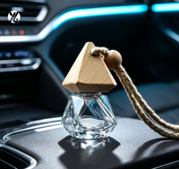 Bouteilles de parfum en verre YM Factory Fashional Fragrance avec couvercle en bois, diffuseur de parfum pour voiture, 10 ml