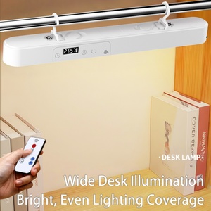 Luminária de Mesa LED Sem Fio com Relógio, Proteção Ocular, Recarregável, de Plástico, com Bateria, Luz para Leitura de Livros, Luminária de Mesa Magnética Suspensa - Product Image 1