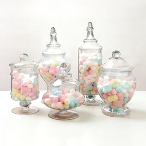 Barattoli di <span class=keywords><strong>Vetro</strong></span> Trasparenti per Caramelle, Grandi Contenitori da Cucina <span class=keywords><strong>con</strong></span> <span class=keywords><strong>Coperchio</strong></span>, Stile Americano per Conservazione Alimenti - Product Image 6