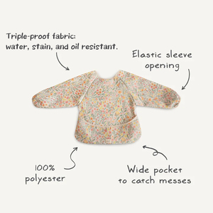 Vente en gros Blouse à bavette pour bébé avec manches <span class=keywords><strong>Tablier</strong></span> d'alimentation imperméable pour tout-petits OEM/ODM - Product Image 2