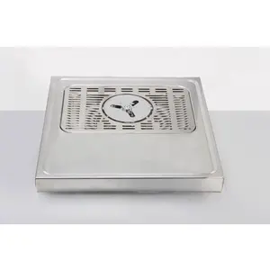 Wholesale 304 Stainless Steel Beer <strong>Drip</strong> <strong>Tray</strong> With Drain for <strong>Bar</strong> Cafe - Product Image 1