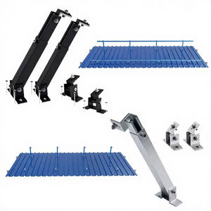 Supports de montage photovoltaïque en aluminium pour panneaux solaires sur <span class=keywords><strong>toit</strong></span> <span class=keywords><strong>plat</strong></span>, inclinables avant/arrière, résistants à 130 mph - Product Image 2