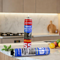 Mousse de polyuréthane pulvérisée haute densité à cellules fermées pour l'isolation et le remplissage des espaces, pour portes et fenêtres, 750 ml