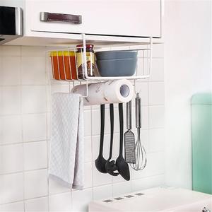 Meuble de rangement mural moderne et écologique pour cuisine et armoire, avec panier suspendu intégré - Product Image 1