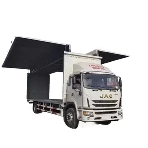 China Hoge Kwaliteit Jac 4*2 6 Wheeler Wing Open Lading Bestelwagen Vrachtwagen Hydraulische Podiumtruck