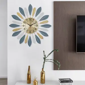 Modern Decorative Silent Wall Clocks with Pendulum for Home Decor Big Wall Clock Non Ticking Decoration Clocks Wall