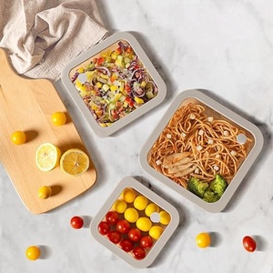 Boîte de conservation en verre borosilicate transparent de haute qualité, compatible micro-ondes et réfrigérateur, pour le stockage des aliments, idéale pour les déjeuners et la cuisine - Product Image 5