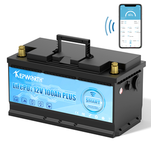 แบตเตอรี่ลิเธียมไอออน Kepworth 12V 100Ah พร้อมบลูทูธ สำหรับระบบพลังงานแสงอาทิตย์แบบออฟกริดในบ้าน (US EU Stock) - Product Image 3