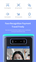 HIDISIM Validateur de billets de bus, terminal de paiement par code QR |   Système de collecte de tarifs pour les transports publics NFC EMV |   Android 14 16 Go IPS