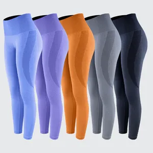 All'ingrosso personalizzato ad alta vita morbido poliestere allenamento sportivo di bambù organico abbigliamento sportivo da donna Leggings Fitness Yoga palestra