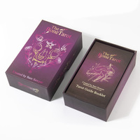 Impression couleur Faites votre logo Bureaux de cartes de tarot personnalisés 78 cartes et boîte
