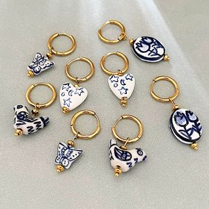 Pendientes de Acero Inoxidable Vintage con Diseño de Corazón y Mariposa, Estilo Vintage, para Mujer, Pedido al por Mayor, Novedad 2026 - Product Image 4