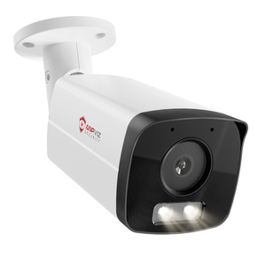 กล้อง <span class=keywords><strong>IP</strong></span> แบบไฮบริด 8MP POE สำหรับภายนอกอาคาร รูปทรงกระบอก พร้อมอินฟราเรดอัจฉริยะและไฟสีคู่ ตรวจจับมนุษย์/ยานพาหนะ ไมโครโฟนในตัว ตัวกล้องโลหะทั้งหมด รองรับ H.265 WDR - Product Image 1