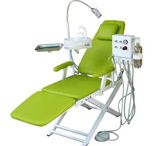 Sedia Mobile Mobile leggera pieghevole per <span class=keywords><strong>unit</strong></span>à dentale portatile con sistema a turbina ad aria - Product Image 3