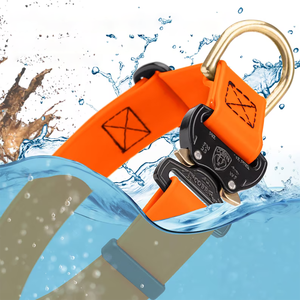 <span class=keywords><strong>Collar</strong></span> de perro de <span class=keywords><strong>PVC</strong></span> impermeable de alta resistencia con hebilla de Metal segura Collares de mascotas ajustables coloridos para todo tipo de clima para perros activos - Product Image 4