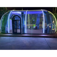 Tente Igloo Bulle Préfabriquée Dôme Écologique Moderne avec Structure en Aluminium et Polycarbonate pour Usage Extérieur