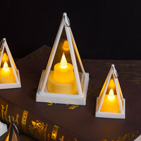 Bougie LED Veilleuse Décoration Accessoires d'éclairage électronique Bougies scintillantes Veilleuse Halloween Noël Décoration de la maison