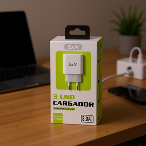 Cargador USB S&N 3.0A de Carga Rápida, Adaptador de Pared - Product Image 3