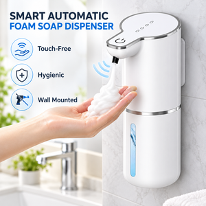Dispensador de Jabón Automático de Pared para el Hogar, Dispensador de Jabón Líquido en Espuma sin Contacto, Recargable por USB, para Cocina - Product Image 1