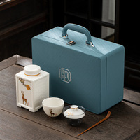 2025 nouveau produit boîte de papier cadeau de luxe ensemble cadeau d'entreprise aux clients tasse à thé en céramique articles cadeaux promotionnels ensemble avec Logo