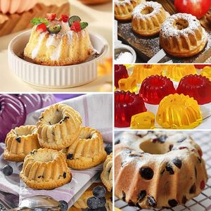 Molde de silicona al por mayor, nuevo, de tamaño pequeño, para pastel de chifón, taza de calabaza, olla para pudín - Product Image 5