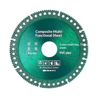 Disque de coupe composite multifonction en alliage de diamant industriel 100 mm pour meuleuse d'angle - Coupe acier/métal/pierre/bois/plastique