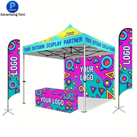 Tente d'extérieur, chapiteau, gazebo, auvent, tente pop-up, imprimée sur mesure, pour exposition, événement, publicité, vente en gros usine, MOQ 1