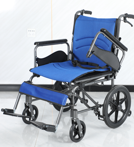 Sedia a Rotelle Manuale Economica in Acciaio e Lega di Alluminio Certificata CE Leggera e <span class=keywords><strong>Portatile</strong></span> per Disabili e Anziani Riabilitazione - Product Image 6
