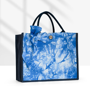 Sac à bandoulière pour femme en tissu de coton tie-dye, style ethnique du Yunnan, nouveau modèle, design de luxe léger avec fermeture éclair - Product Image 6