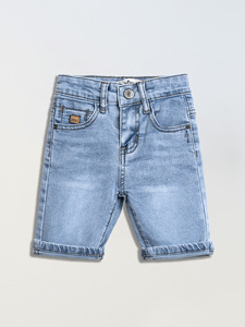 Shorts <span class=keywords><strong>en</strong></span> <span class=keywords><strong>jean</strong></span> d'été pour enfants <span class=keywords><strong>en</strong></span> gros, <span class=keywords><strong>Bermuda</strong></span> 5 poches pour garçons, pantalon bleu foncé pour enfants - Product Image 3
