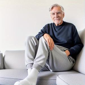 Calcetines Diabéticos Elásticos Blancos Extra Anchos Sin Compresión para Neuropatía, para Embarazadas y Personas Mayores - Product Image 6