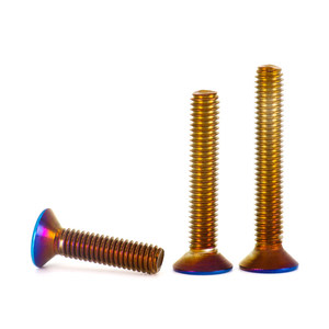Tornillo de dirección hexagonal avellanado para motocicleta, grado 8.8 M4-M8, acabado electrochapado azul para modificación de motocicletas eléctricas - Product Image 2