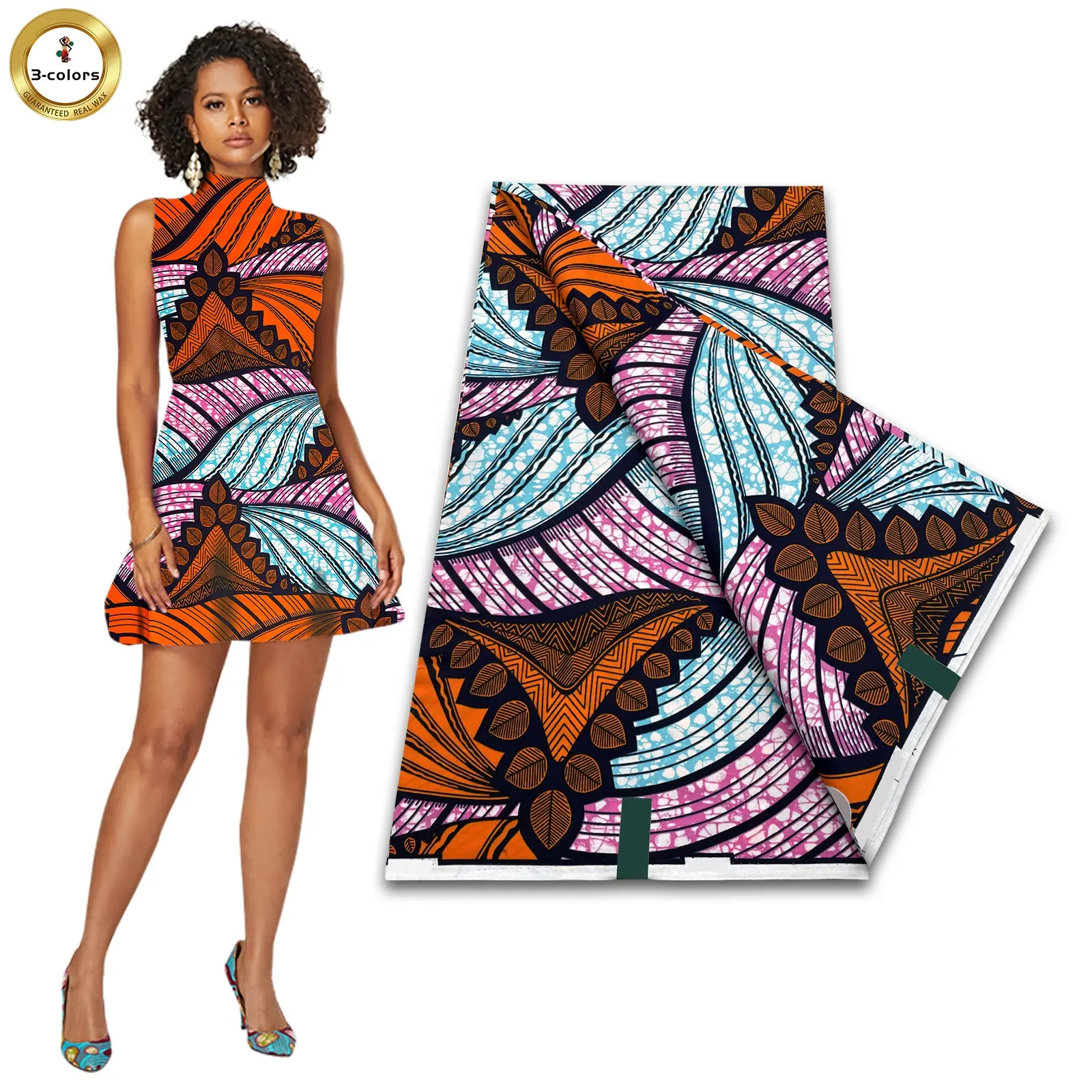 Fashion African Wax Holland Printed loincloth Fabric Wax Printing Fabric