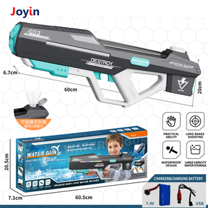 Автоматический Электрический водяной пистолет с самовоссасяным баком 860 мл, сверхмощный 7,4 В, аккумулятор, светодиодный светильник для отдыха на заднем дворе, кемпинга, бассейна - Product Image 4