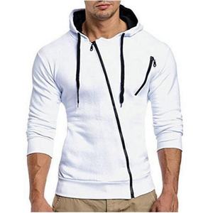 Service OEM, nouveauté, vêtements pour hommes de coupe régulière à manches longues avec fermeture éclair latérale à la mode, sweatshirts à capuche respirants - Product Image 2