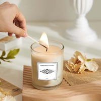 Bougie d'aromathérapie Encens ménage intérieur parfum durable bougie coffret cadeau, bougie en cire de soja