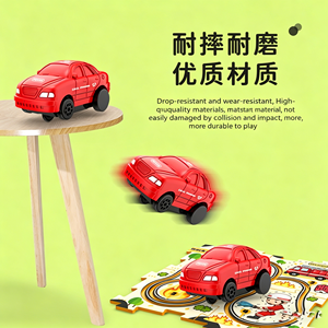 Juguete Interactivo de Pista Eléctrica para Niños, <span class=keywords><strong>Auto</strong></span> de Plástico a Escala 1:5, Rompecabezas de Construcción Automática, Mapa DIY, Ensamblaje DIY, Funciona con Pilas Alcalinas AA - Product Image 3