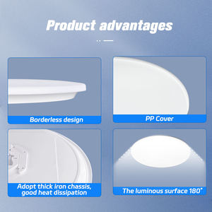 Modern Minimalist Hotel Use Surface Mounted Ceiling <b>Lights</b> for Indoor <b>Corridors</b> White LED with Iron Construction - Product Image 3