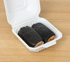 Tiya <span class=keywords><strong>Burger</strong></span> <span class=keywords><strong>Box</strong></span> Fast Food Container Quadrado De Plástico Takeaway Recipientes De Alimento De Microondas Descartáveis Com Tampas - Product Image 5