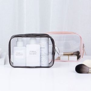 Wholesale Custom Logo <b>Transparent</b> Clear PVC <b>Makeup</b> <b>Bag</b> Cosmetic Pouch Skincare Toiletry Travel <b>Bag</b> - Product Image 3