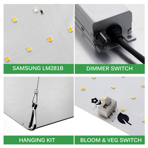 ไฟปลูกต้นไม้แบบหรี่แสงได้ 120W ไฟปลูกพืชในโรงเรือน 150W หลอดไฟปลูกต้นไม้แบบสเปกตรัมเต็ม - Product Image 4