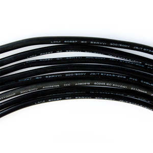 Câble d'alimentation flexible à âme en cuivre RVV2*1.5 à double cœur, isolé en PVC, construction de bâtiments, conducteur toronné, ROHS pour PE - Product Image 4