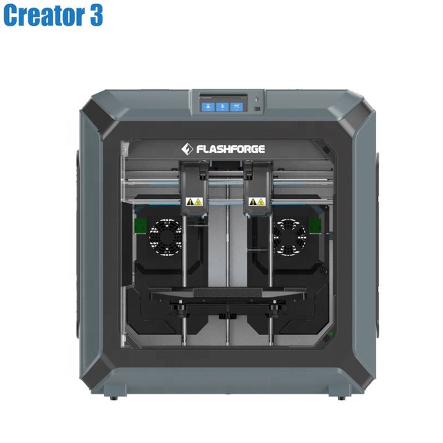 Flashforge Creator 3 3D Printer 300x250x200mm High-End Automatic PLA New 1 Year Warranty FDM Technology