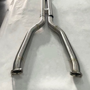 Système d'échappement Catback Valvetronic en acier inoxydable brossé de 1,5 mm d'épaisseur avec tube en X électronique pour M5 E60/E61/M6 E63/E64 S85 5.0L - Product Image 5