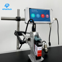 Imprimante jet d'encre automatique en ligne 4POLETECH TW1 de haute qualité avec encre à séchage rapide pour étiquettes/cartes/papiers, garantie 1 an